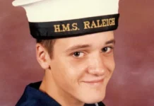 Police End 39-Year Investigation Into Disappearance of Royal Navy Sailor HMS Illustrious docked at port, the aircraft carrier from which young sailor Simon Parkes disappeared during deployment in 1986